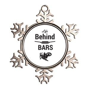 Life Behind Bars Brap Dirt Bike Motocross Metallic Star Ornament