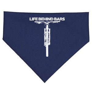 Life Behind Bars Funny Mtb Mountain Biking USA-Made Doggie Bandana