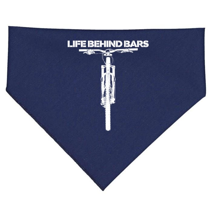 Life Behind Bars Funny Mtb Mountain Biking USA-Made Doggie Bandana