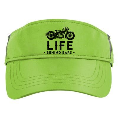 Life Behind Bars Retro Motorcycle Biker Meaningful Gift Adult Drive Performance Visor