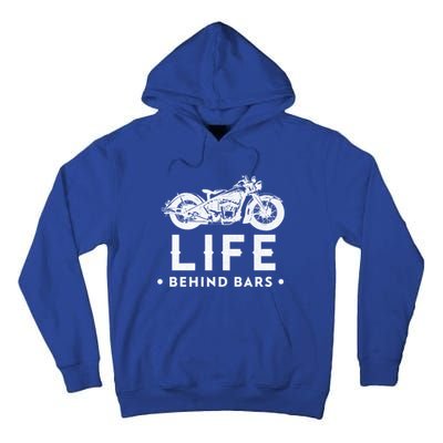 Life Behind Bars Retro Motorcycle Biker Meaningful Gift Tall Hoodie