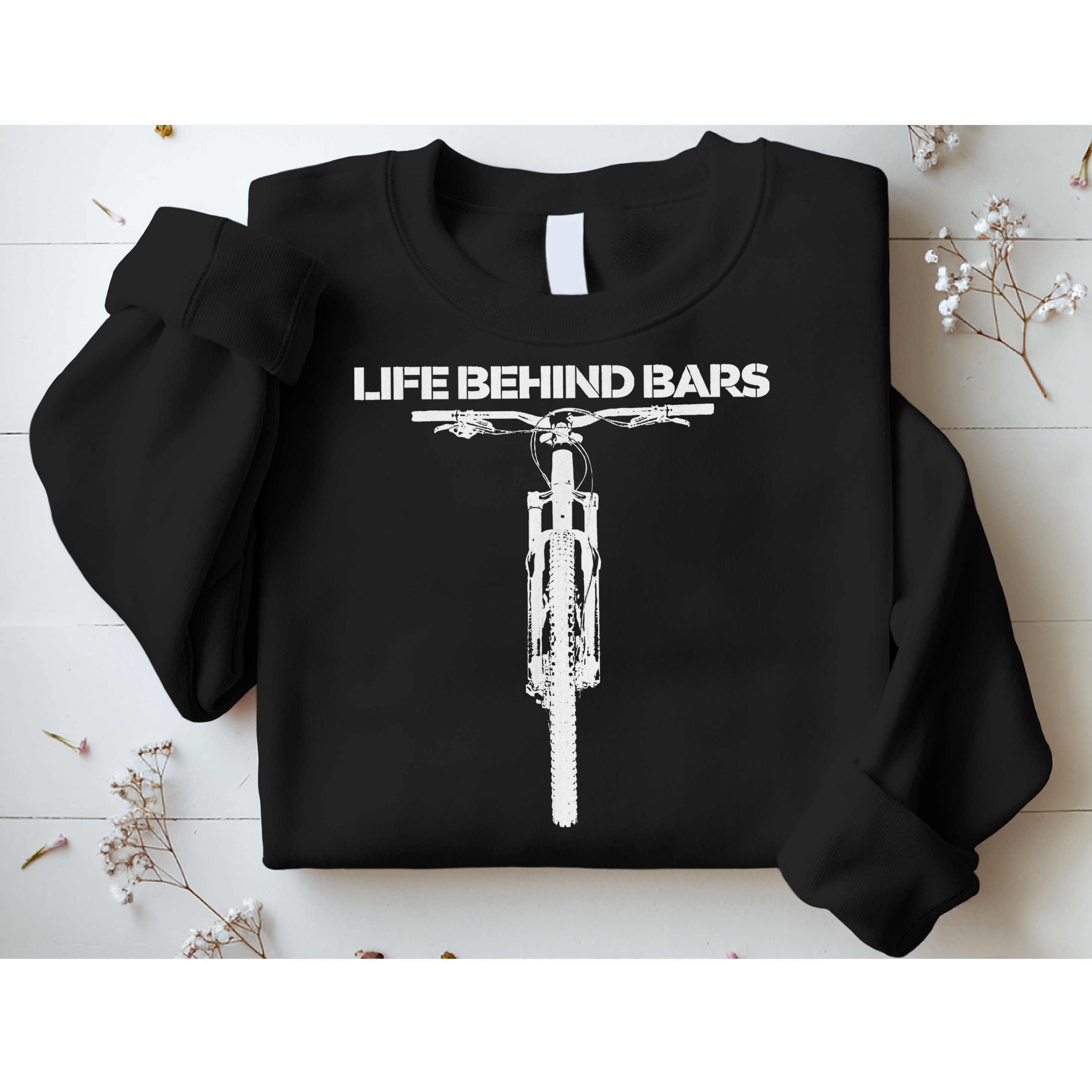Life Behind Bars Mb Mountain Biking Cyclists Bikers Sweatshirt