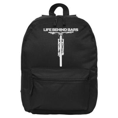 Life Behind Bars Mb Mountain Biking Cyclists Bikers 16 in Basic Backpack