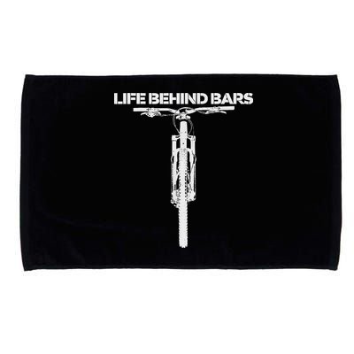 Life Behind Bars Mb Mountain Biking Cyclists Bikers Microfiber Hand Towel