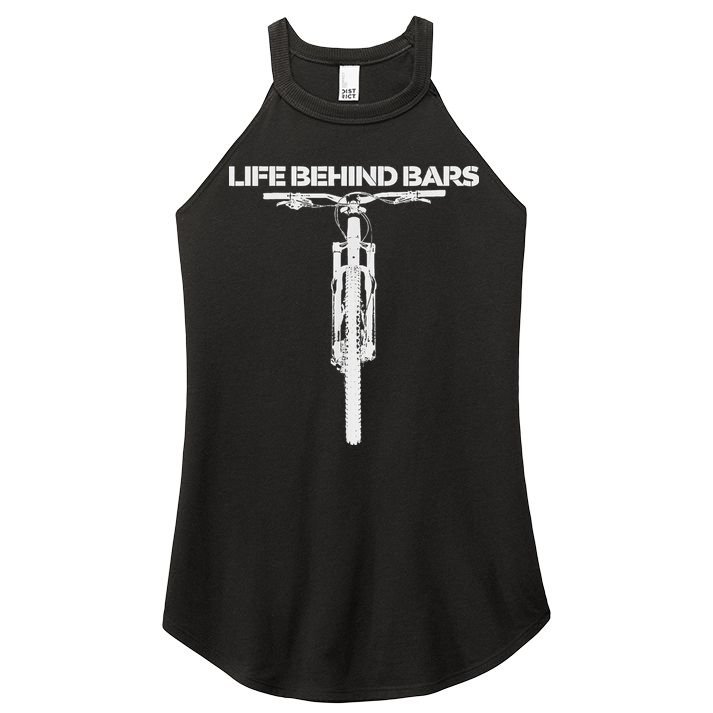 Life Behind Bars Mb Mountain Biking Cyclists Bikers Women's Perfect Tri Rocker Tank