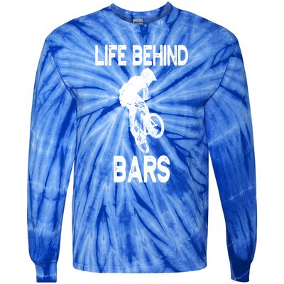 Life Behind Bars Great Gift Bmx Gift Meaningful Gift Tie-Dye Long Sleeve Shirt