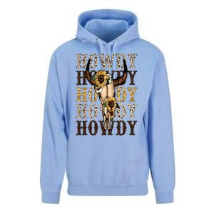 Leopard Boho Bull Skull Sunflower Howdy Western Country Unisex Surf Hoodie