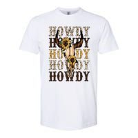 Leopard Boho Bull Skull Sunflower Howdy Western Country Softstyle CVC T-Shirt