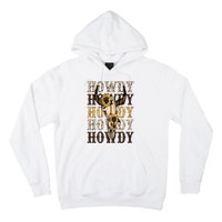 Leopard Boho Bull Skull Sunflower Howdy Western Country Hoodie