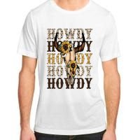 Leopard Boho Bull Skull Sunflower Howdy Western Country Adult ChromaSoft Performance T-Shirt