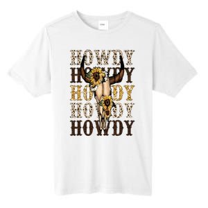 Leopard Boho Bull Skull Sunflower Howdy Western Country Tall Fusion ChromaSoft Performance T-Shirt