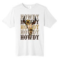 Leopard Boho Bull Skull Sunflower Howdy Western Country Tall Fusion ChromaSoft Performance T-Shirt