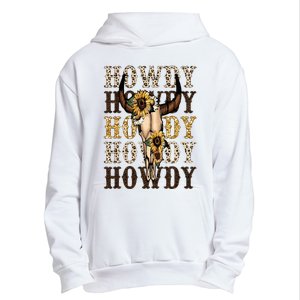 Leopard Boho Bull Skull Sunflower Howdy Western Country Urban Pullover Hoodie