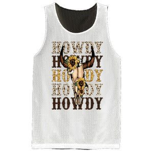 Leopard Boho Bull Skull Sunflower Howdy Western Country Mesh Reversible Basketball Jersey Tank