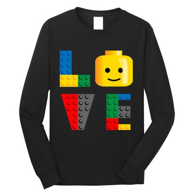 Love Blocks Bricks Toy Long Sleeve Shirt