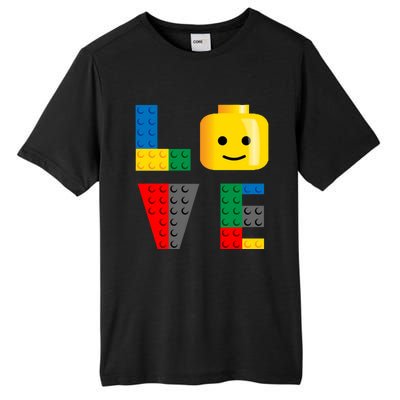 Love Blocks Bricks Toy Tall Fusion ChromaSoft Performance T-Shirt