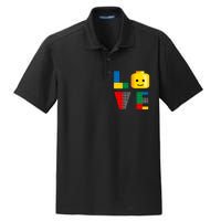 Love Blocks Bricks Toy Dry Zone Grid Polo