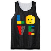 Love Blocks Bricks Toy Mesh Reversible Basketball Jersey Tank