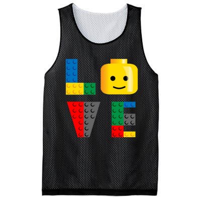 Love Blocks Bricks Toy Mesh Reversible Basketball Jersey Tank