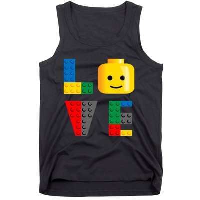 Love Blocks Bricks Toy Tank Top