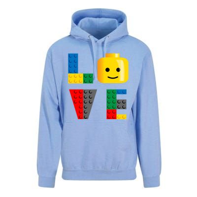 Love Blocks Bricks Toy Unisex Surf Hoodie