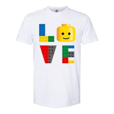 Love Blocks Bricks Toy Softstyle® CVC T-Shirt