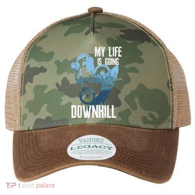 Life Behind Bars Funny Gift Biking Mountain Bike Enduro Mtb Gift Legacy Tie Dye Trucker Hat