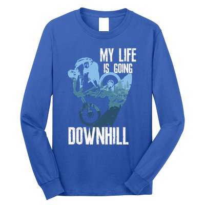 Life Behind Bars Funny Gift Biking Mountain Bike Enduro Mtb Gift Long Sleeve Shirt