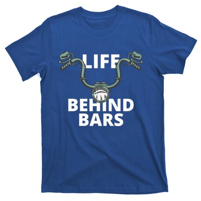 Life Behind Bars Vintage Motorcycle Rider Bikers Funny Gift T-Shirt