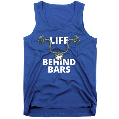 Life Behind Bars Vintage Motorcycle Rider Bikers Funny Gift Tank Top