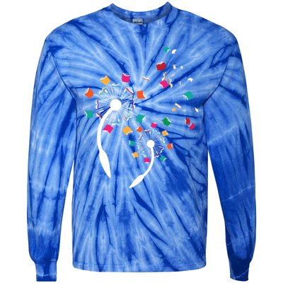 Librarian Bibliophile Bookaholic Avid Reader Book Nerd Gift Tie-Dye Long Sleeve Shirt