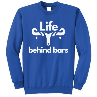 Life Behind Bars Vintage Retro Bicycle Biker Gift Sweatshirt