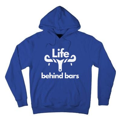 Life Behind Bars Vintage Retro Bicycle Biker Gift Tall Hoodie