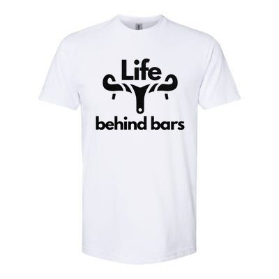 Life Behind Bars Vintage Retro Bicycle Biker Gift Softstyle CVC T-Shirt