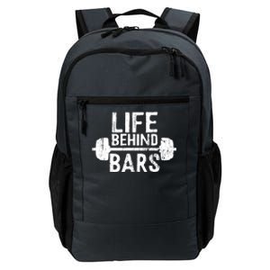 Life Behind Bars Weight Lifting Gym Workout Bodybuilding Gift Daily Commute Backpack