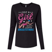 Loves Breaststroke Breaststroke Swimmer Womens Cotton Relaxed Long Sleeve T-Shirt