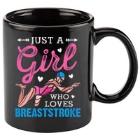 Loves Breaststroke Breaststroke Swimmer 11oz C Handle Ceramic Mug