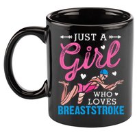 Loves Breaststroke Breaststroke Swimmer 11oz C Handle Ceramic Mug