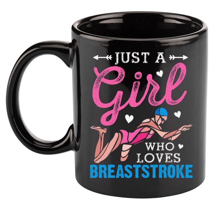 Loves Breaststroke Breaststroke Swimmer 11oz C Handle Ceramic Mug