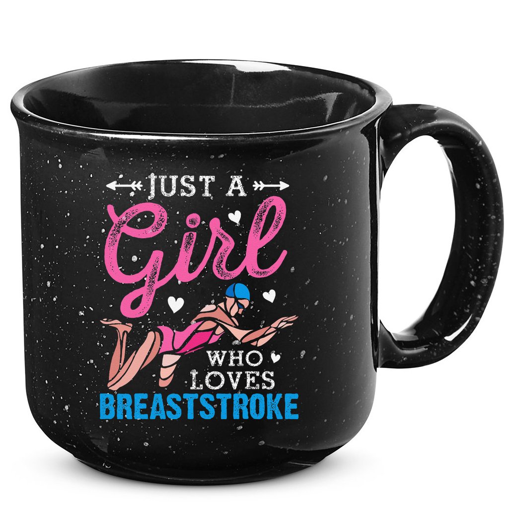 Loves Breaststroke Breaststroke Swimmer 15oz Campfire Ceramic Mug