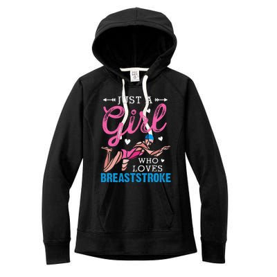 Loves Breaststroke Breaststroke Swimmer Women's Fleece Hoodie