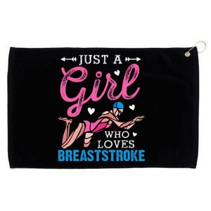 Loves Breaststroke Breaststroke Swimmer Grommeted Golf Towel