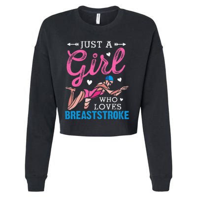 Loves Breaststroke Breaststroke Swimmer Cropped Pullover Crew