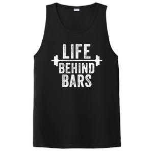 Life Behind Bars Weight Lifting Gym Workout Bodybuilding Gift PosiCharge Competitor Tank