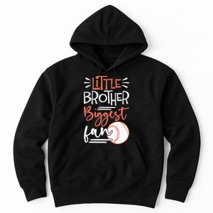 Little Brother Biggest Fan Baseball Season Hoodie