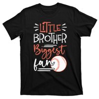 Little Brother Biggest Fan Baseball Season T-Shirt