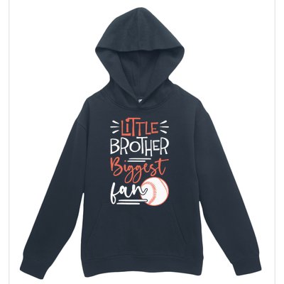 Little Brother Biggest Fan Baseball Season Urban Pullover Hoodie