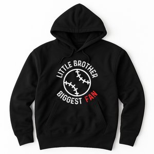 Little Brother Biggest Fan Baseball Season Hoodie