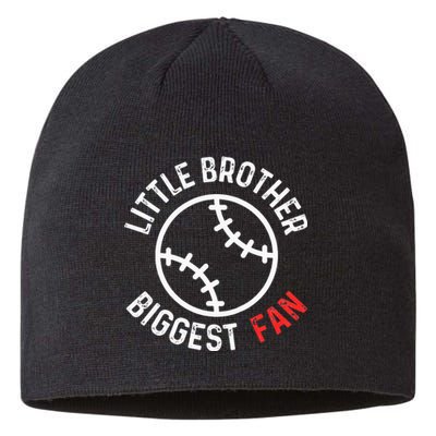 Little Brother Biggest Fan Baseball Season Sustainable Beanie