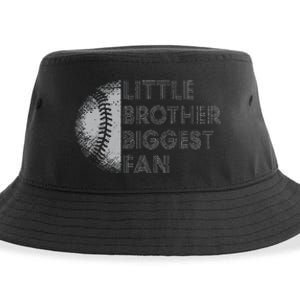 Little Brother Biggest Fan Baseball Season Gift For Sustainable Bucket Hat